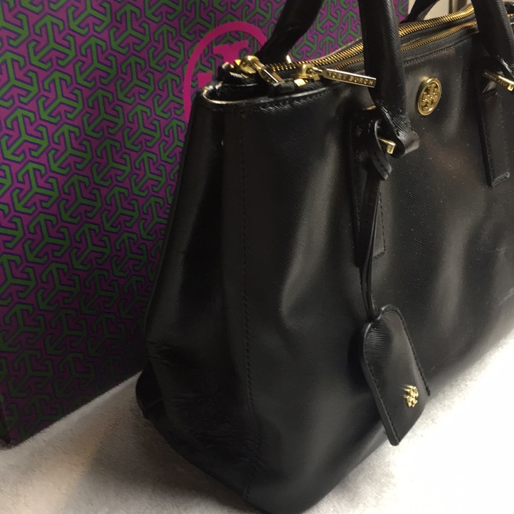 Tory Burch Robinson Mini Double Zip Tote - Picture 8 of 10